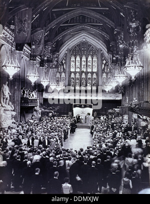 King George V and Queen Mary's Jubilee at the Guildhall, London, 1935. Artist: Anon Stock Photo