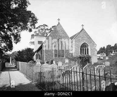 St Peter's Church, Caversham, Reading, Berkshire, 1885. Artist: Henry Taunt Stock Photo