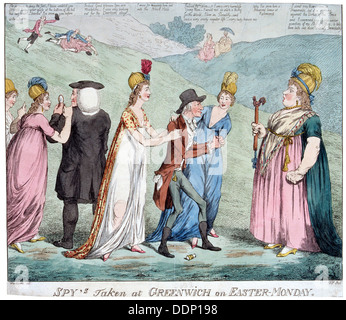 'Spy's Taken at Greenwich', 1798.        Artist: Anon Stock Photo