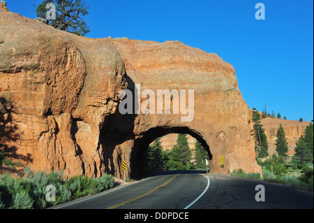 road through rock Stock Photo
