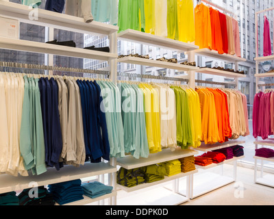 Joe Fresh Clothing Store Interior, NYC Stock Photo