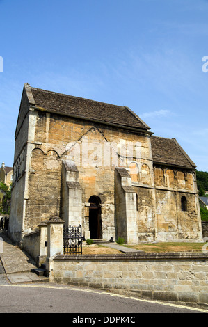 Saint Laurences 10th century Saxon church, Bradford on Avon, Wiltshire, England. Stock Photo
