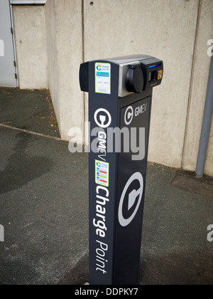 GMEV charge point for electric cars in Manchester UK Stock Photo