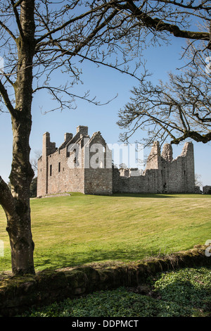 Tolquhon Castle in Aberdeenshire, Scotland, Stock Photo