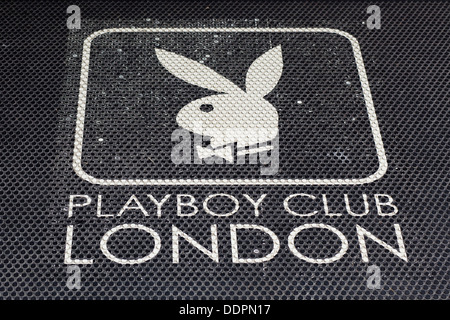 Doormat at the Entrance to the Playboy Club London Stock Photo