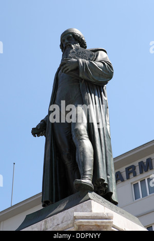 Statue of Johannes Gutenberg in Mainz, Germany. Stock Photo