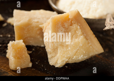 Gourmet Organic Parmesan Cheese on a Background Stock Photo