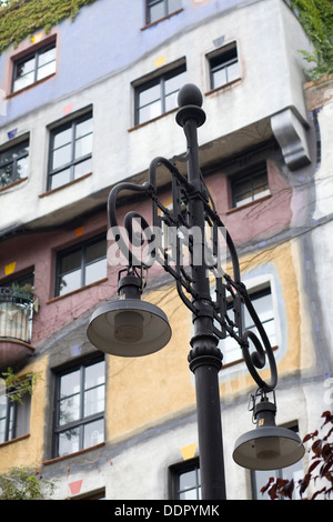 Famous Hundertwasserhaus apartments in Vienna Austria Stock Photo