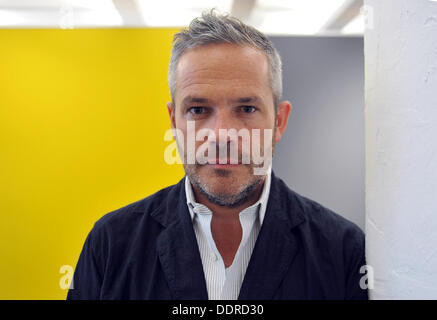 Berlin, Germany. 05th Sep, 2013. Writer and founder of the magazines 'Wallpaper' and 'Monocle', Tyler Brule, poses for the camera in Berlin, Germany, 05 September 2013. Brule (44) calls the fashion style of German Chancellor Angela Merkal 'statesmanlike'. Photo: PAUL ZINKEN/dpa/Alamy Live News Stock Photo