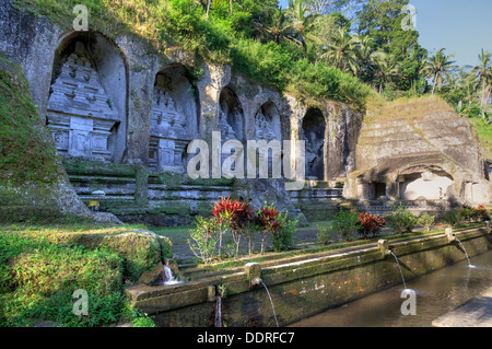 Indonesia, Bali, the rock cut shrines (11th-century) of Gunung Kawi Stock Photo