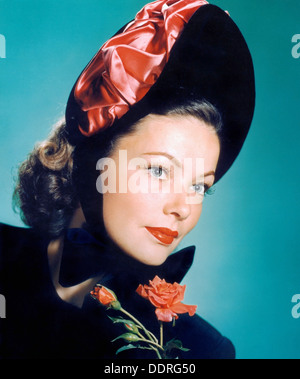 GENE TIERNEY  (1920-1991) US film actress about  1960 Stock Photo