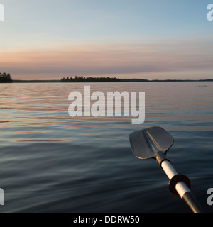 Oar, Lake of The Woods, Keewatin, Ontario, Canada Stock Photo