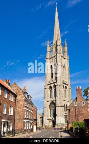 Church of St. James behind the main street  Louth Lincolnshire England UK GB EU Europe Stock Photo