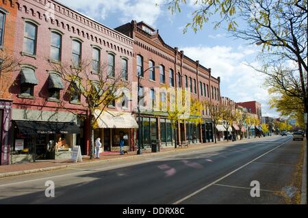 Market Street Downtown Shopping Corning New York Finger Lakes Region ...