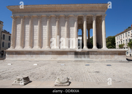 Maison Carree in Nimes, France. Stock Photo