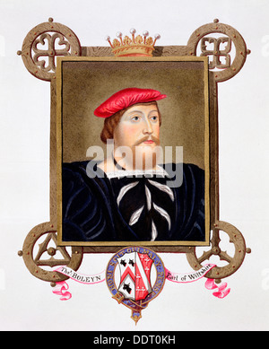Thomas Boleyn, Earl of Wiltshire, English Tudor diplomat and statesman, (1825). Artist: Sarah, Countess of Essex Stock Photo