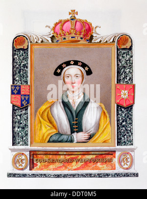 Anne of Cleves, fourth wife and Queen of Henry VIII, (1825). Artist: Sarah, Countess of Essex Stock Photo