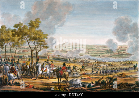 The Battle of Wagram, Austria, 7th July 1809. Artist: Louis Francois Mariage Stock Photo