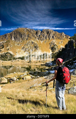 Garguilhs de Jos. Colomers glaciar cirque. Aran Valley. Pyrenees mountain range. Lerida province.  Catalonia, Spain, Europe. Stock Photo