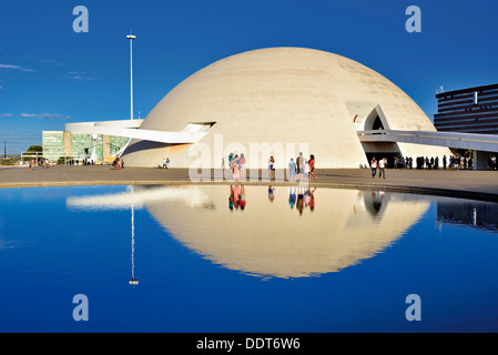 Brazil, Brasilia: National Museum by Oscar Niemeyer Stock Photo