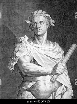 Julius Caesar, Roman soldier and statesman, (c1590-1629). Artist: Aegidius Sadeler II Stock Photo