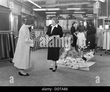 Ladies' clothing department, Barnsley Co-op, South Yorkshire, 1957. Artist: Michael Walters Stock Photo