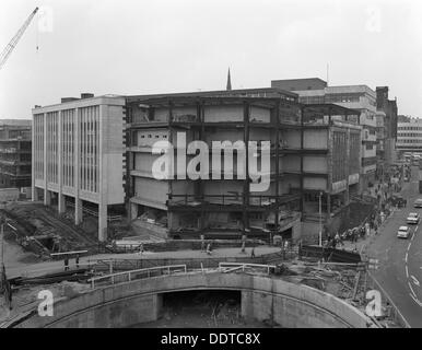 Walsh's department store in Sheffield during its redevelopment, South Yorkshire, 1967. Artist: Michael Walters Stock Photo