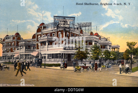 Hotel Shelburne, Brighton Beach, Coney Island, New York City, New York, USA, 1916. Artist: Unknown Stock Photo