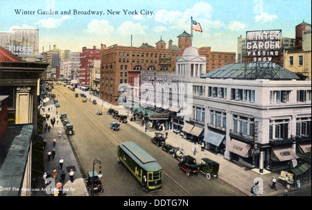 Winter Garden and Broadway, New York City, New York, USA, 1916. Artist: Unknown