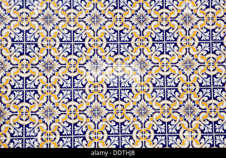Colorful mosaic in Tavira, Algarve, Portugal Stock Photo
