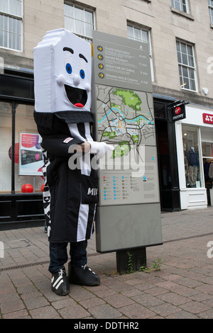 Minty, Kendal AFC Football Teams new comic mascot at the Mintfest Street Arts Festival 2013, UK Stock Photo