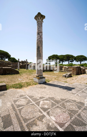 The baths of Mitras, Ostia Antica, Italy.  Artist: Samuel Magal Stock Photo