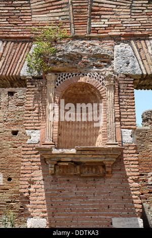 An altar in Ostia Antica, Italy. Artist: Samuel Magal Stock Photo