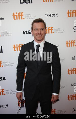 Toronto, Canada. . 06th Sep, 2013. Actor Michael Fassbender attends the premiere of '12 Years A Slave' during the Toronto International Film Festival aka TIFF at Princess of Wales Theatre in Toronto, Canada, on 06 September 2013. Photo: Hubert Boesl Credit:  dpa picture alliance/Alamy Live News Stock Photo