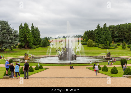 The Perseus and Andromeda fountain at Witley Court and Gardens, 19th century mansion in Great Witley, Worcestershire. Stock Photo