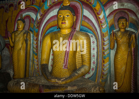 Ancient Buddhist cave temple in Dambulla, Sri Lanka Stock Photo