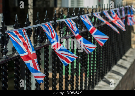 Union Jack bunting Stock Photo