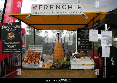 Stratford, UK. 7th September 2013. Frenchie food stall at the National Paralympic Day Credit: Keith larby/Alamy Live News Stock Photo