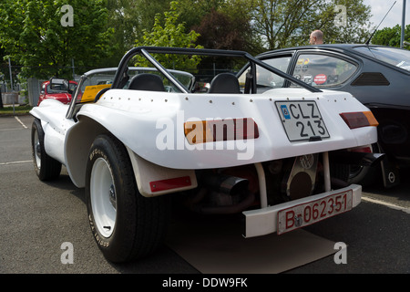 Self-made car - buggy, based on the Volkswagen Beetle (rear view) Stock Photo