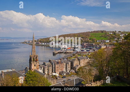 View over Rothesay, Isle of Bute Stock Photo