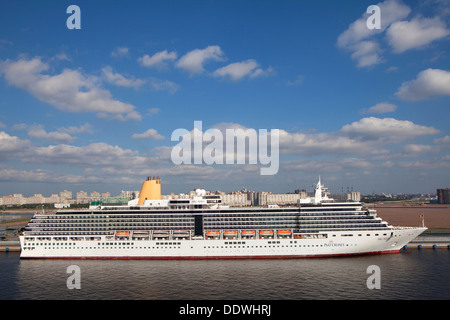 MS Arcadia cruise ship in the P&O Cruises fleet docked in St Petersburg Russia Stock Photo