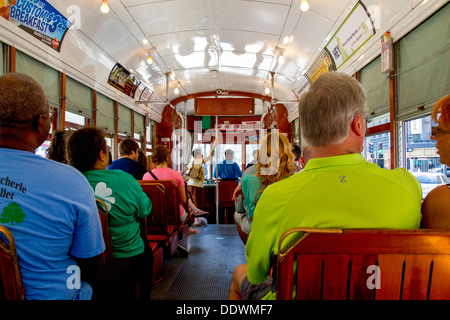 New Orleans streetcar, New Orleans, LA, USA Stock Photo