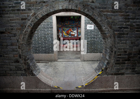 Pak Tai Temple on Cheung Chau Island near Hong Kong. Stock Photo