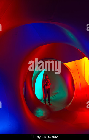 Inside the Amococo Luminarium at Bournemouth, Dorset UK in September Stock Photo