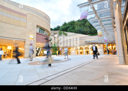 Namba Parks shopping mall in the entertainment district of Namba in Osaka, Japan. Stock Photo