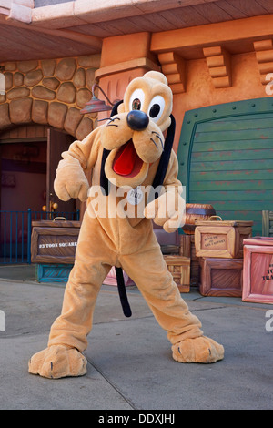 Pluto, Character, Disneyland Resort, Theme Park, Anaheim California Stock Photo