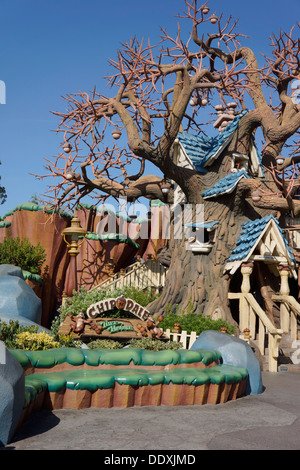 Chip N Dale Treehouse in Mickey's Toontown, Disneyland Resort,Theme Park, Anaheim California Stock Photo