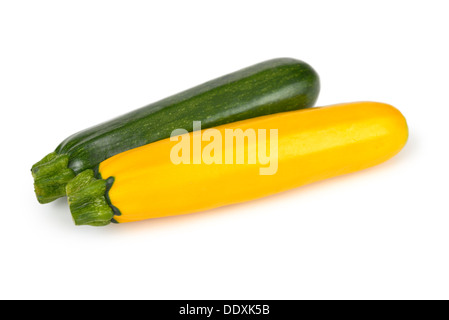 Zucchini, Green and Yellow, Golden Stock Photo