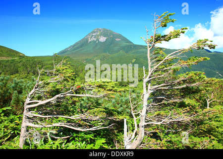 Mount Rausu, Hokkaido Stock Photo