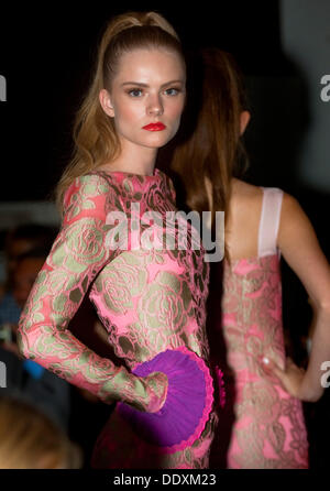 New York, New York, USA. 7th Sep, 2013. Model at the Raul Penaranda ''BOLD'' Collection Fashion Show during Mercedes-Benz Fashion Week Spring 2014 at the Hudson Bond in New York City. Credit:  csm/Alamy Live News Stock Photo